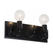 Varaluz 219B02 Socket-To-Me 2 Light Hand Forged Recycled Steel Wall Sconce