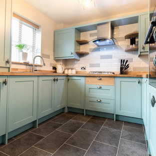 Dix blue shaker kitchen