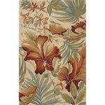 KAS - KAS Sparta 3130 Ivory Paradise Area Rug, 7'9"x9'6" - Our Sparta Collection is an exclusively designed line of hand-tufted carpets with an antique finish. These rugs are made in China using high density Chinese wool. Classic and new designs in floral and other styles have been constructed using current color trends. These rugs are finished with a vintage vegetable-dyed look and abrash effect. The combination of fresh colors, striking design and a rustic finish gives this collection unique trend-setting characteristics.
