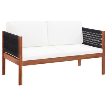 Vidaxl Garden Sofa 2-Seater Solid Acacia Wood