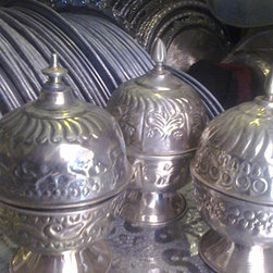 moroccan german silver boxes - Serveware