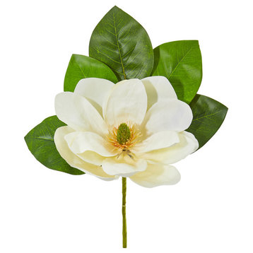 18" Magnolia Artificial Flower, 6-Piece Set