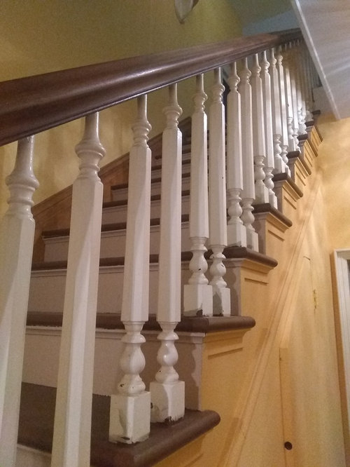 Help! Ideas for paint color on stair balusters.