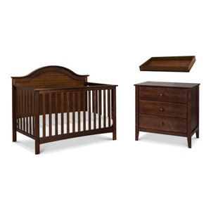convertible crib with changing table and dresser