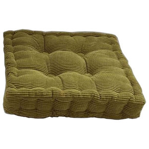 Gripper Non Slip 15 X16 Twillo Tufted Chair Cushions Set Of 2 Green Square Seat Cushion Floor Pillow Thickened Chair Pad Tatami