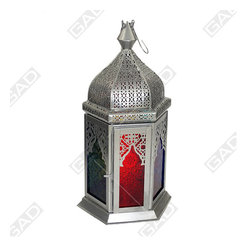 HEXA ETCHED HANGING LANTERN - Outdoor Hanging Lights