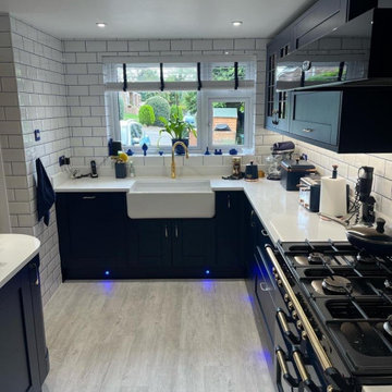 Classic Blue Kitchen in Epsom Downs
