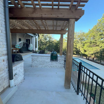 Pergola and Smal Outdoor Kitchen