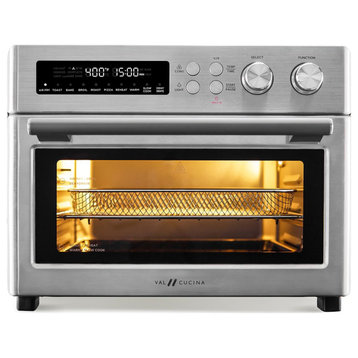 Infrared Heating Air Fryer Toaster Oven, Extra Large Countertop Convection Oven, Brushed Stainless Steel Finish