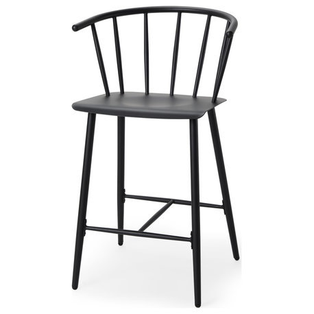 Colin Black Metal Counter Stool