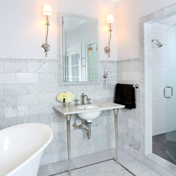 Parisian Inspired Master Bathroom Design