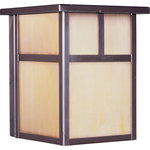 Maxim Lighting - Maxim Lighting Coldwater 1-Light Outdoor Wall Lantern, Black - Coldwater is a traditional, craftsman/mission style collection from Maxim Lighting International in Burnished with Honey glass.