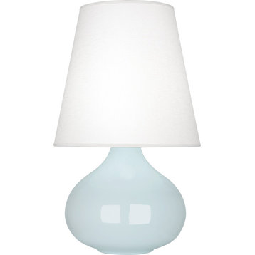 June Accent Lamp, Oyster, Baby Blue