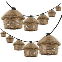 Northlight 10-Count Tiki Mask String Lights - Brown Wire, 7.25ft, For Indoor/Outdoor Patio & Party - View #4