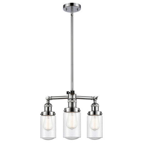 INNOVATIONS LIGHTING 207-PC-G314-LED Dover 3 Light Chandelier