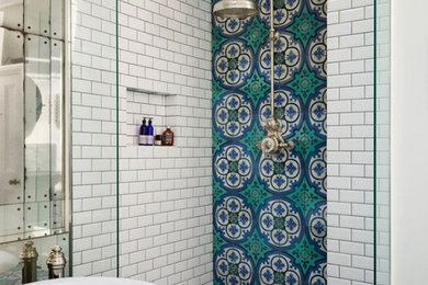 Частный заказ. цементная плитка в ванную комнату в Викторианском стиле