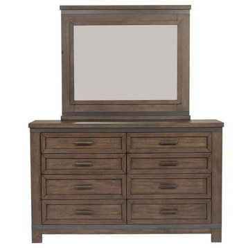 Liberty Furniture Thornwood Hills Dresser and Mirror