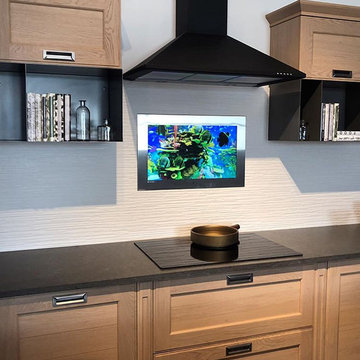 Waterproof TV in wall