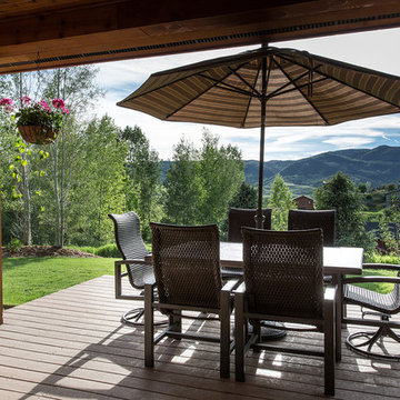 Wraparound porch in Steamboat Springs, CO