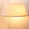 Over the Headboard Hanging Bed Lamp - Cream
