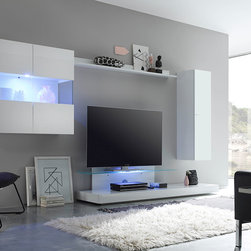 LC Mobili Modern Wall Unit Line 2-2 - $1,345.00 - Entertainment Centers And Tv Stands
