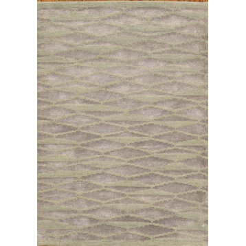 Pasargad Modern Collection Hand-Tufted Silk & Wool Area Rug, 2' 1"x3'