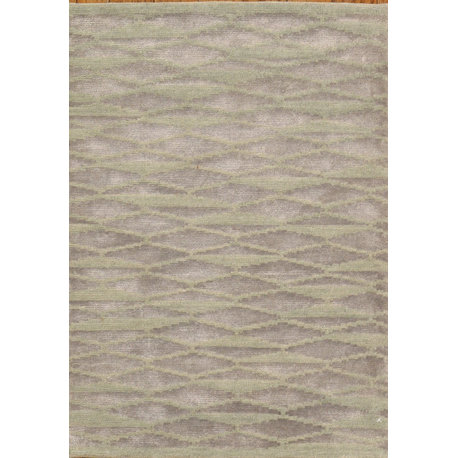 Pasargad Modern Collection Hand-Tufted Silk & Wool Area Rug, 2' 1"x3'