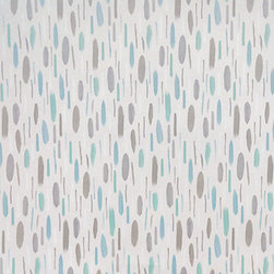Painterly Duck Egg Roller blind fabric - Roller Shades