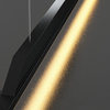 MIRODEMI® Corgémont | Gold/Black Chandelier in Minimalistic Style, Black, Dia11.8xh6.3", Warm Light