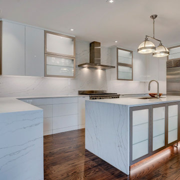 Contemporary Kitchen in Traditional Home