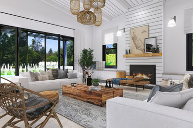 Example of a living room design in Other