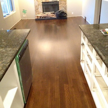 3 1/4" rift an quartered white oak, Bona stain and Mega satin finish
