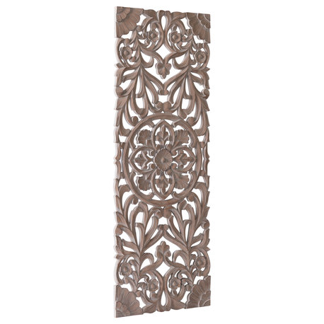 Malito Wall Medallion, Brown Wash
