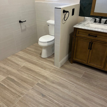 Lardge Format Tile Shower Installation Sacramento