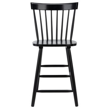 Alby Counter Stool, Set of 2, Black