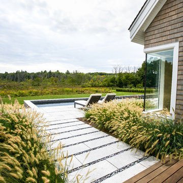 Fish Brook Overlook - Granite and Natural Stone Pool Terrace and Gunite Lap Pool