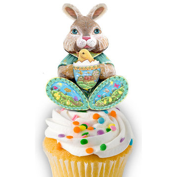 Easter Bunny Cup Cupcake And Cake Toppers