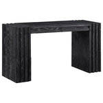 Meridian Furniture - Stanton Solid Wood Table, Black, Console Table - Indulge in the allure of the Black Stanton Console Table by Meridian Furniture. Its captivating design and luxurious Black elevate any space with effortless elegance. Crafted with precision and durability in mind, this stunning piece becomes the focal point of gatherings, fostering moments of connection and warmth. Embrace sophistication and style with the Stanton Console Table, a testament to exquisite taste and timeless beauty.
