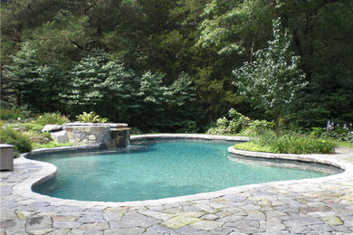 A Relaxed and Natural  Swimming Pool  on an Estate