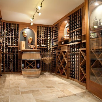St. Louis collectors custom wine cellar