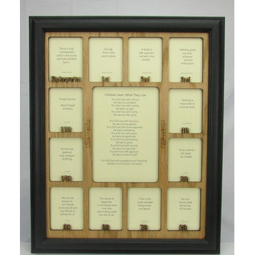 School Years Picture Frame Black Frame and Oak Insert