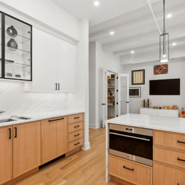 Airy Kitchen and Living Room