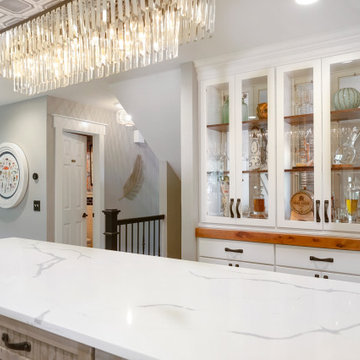 West Lake Avenue - Transitional White Kitchen