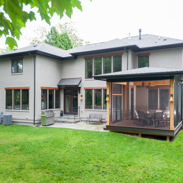 Contemporary Cedar Screen Room