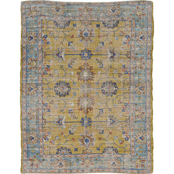 KAS Morris Karissa 5'x7' Gold/Lt. Blue Rug