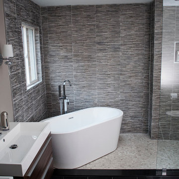 Modern Washroom Upgrade - Shower & Tub