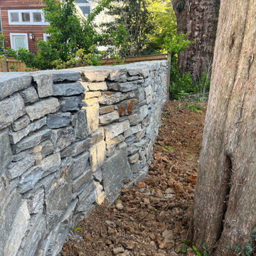 Double Sided Field Stone Wall in Bethesda MD