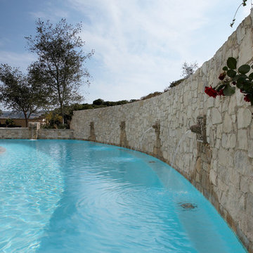 Swimming pools, pool copings, pool decks & pool fountains