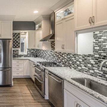 1800's Row House Kitchen Remodel with Marazzi Midpark Mosaics backsplash