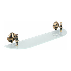 Secret Bath. Glass shelf. Old brass. Toledo Collection - Bathroom Cabinets